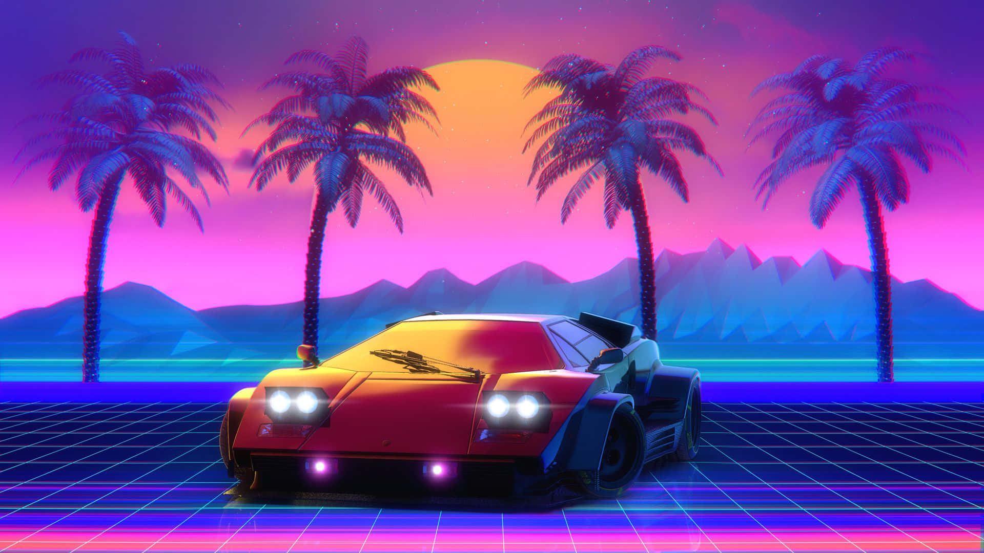 Fundode Tela Synthwave