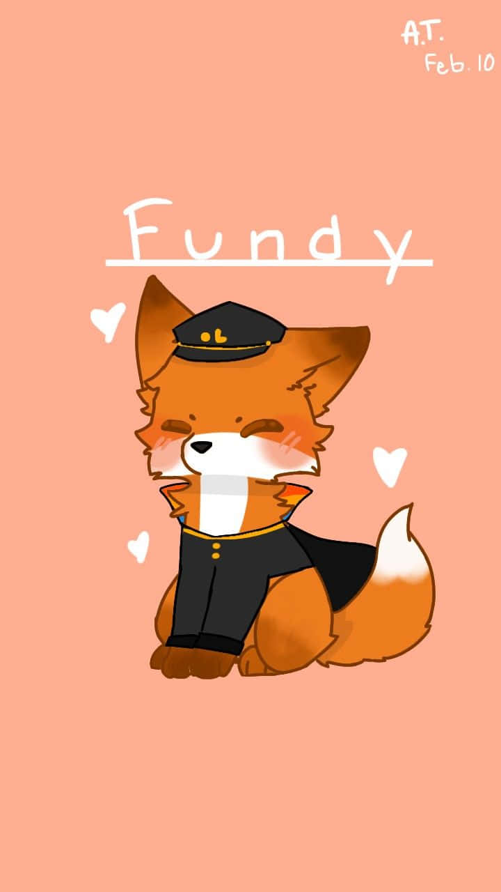 Download A Cartoon Fox With The Word Fundy On It Wallpaper