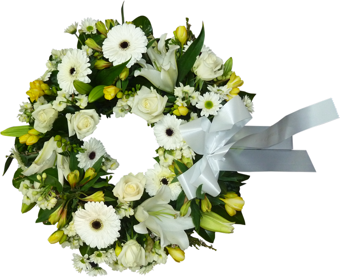 Funeral Floral Wreath Sympathy Tribute PNG