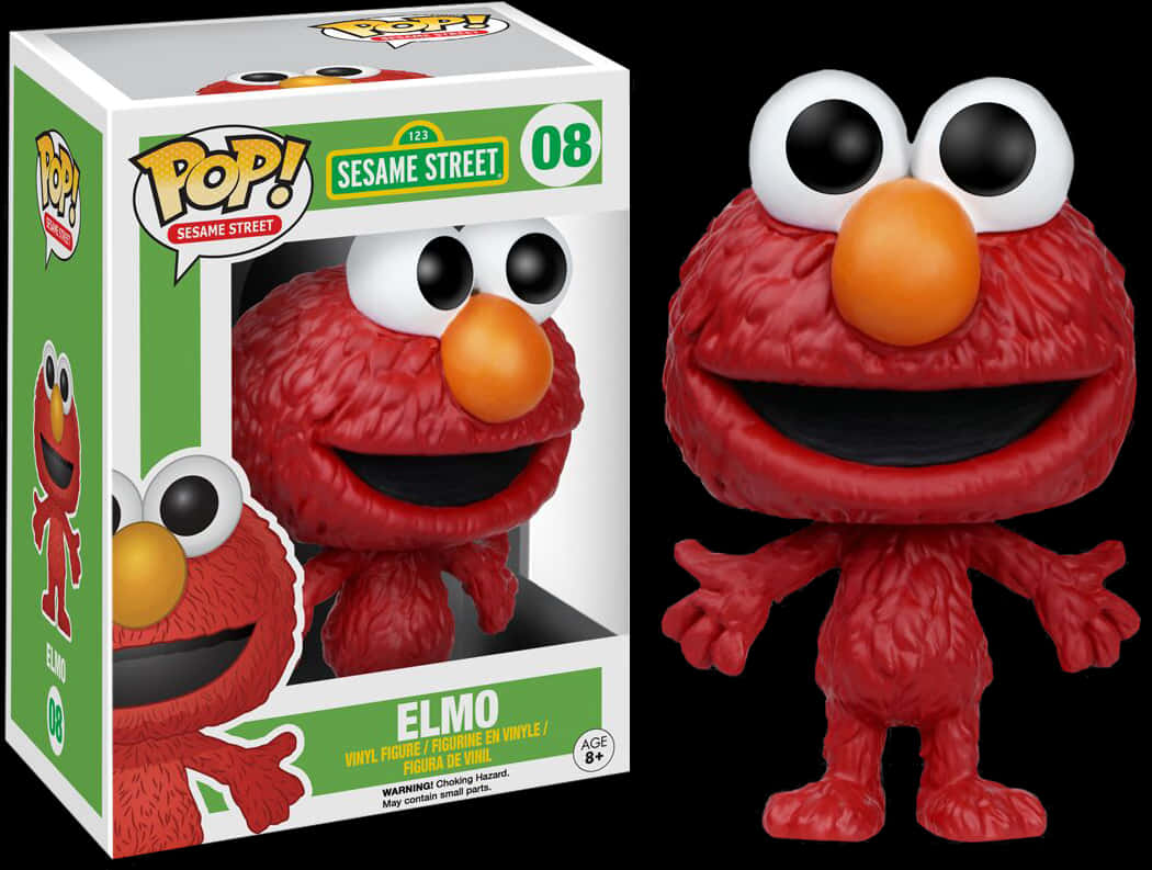 Funko Pop Elmo Sesame Street PNG