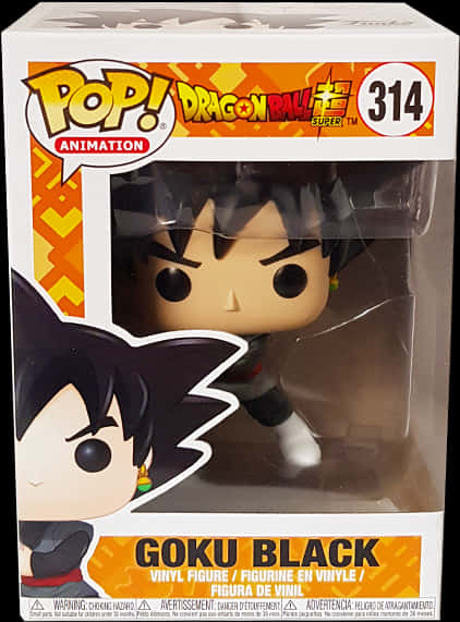 Funko Pop Goku Black Dragon Ball Super PNG