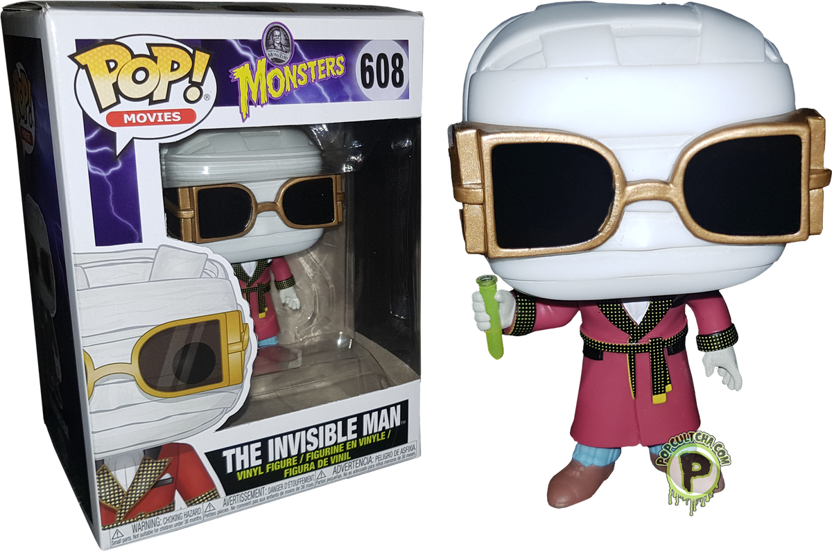 Funko Pop Invisible Man Figure PNG