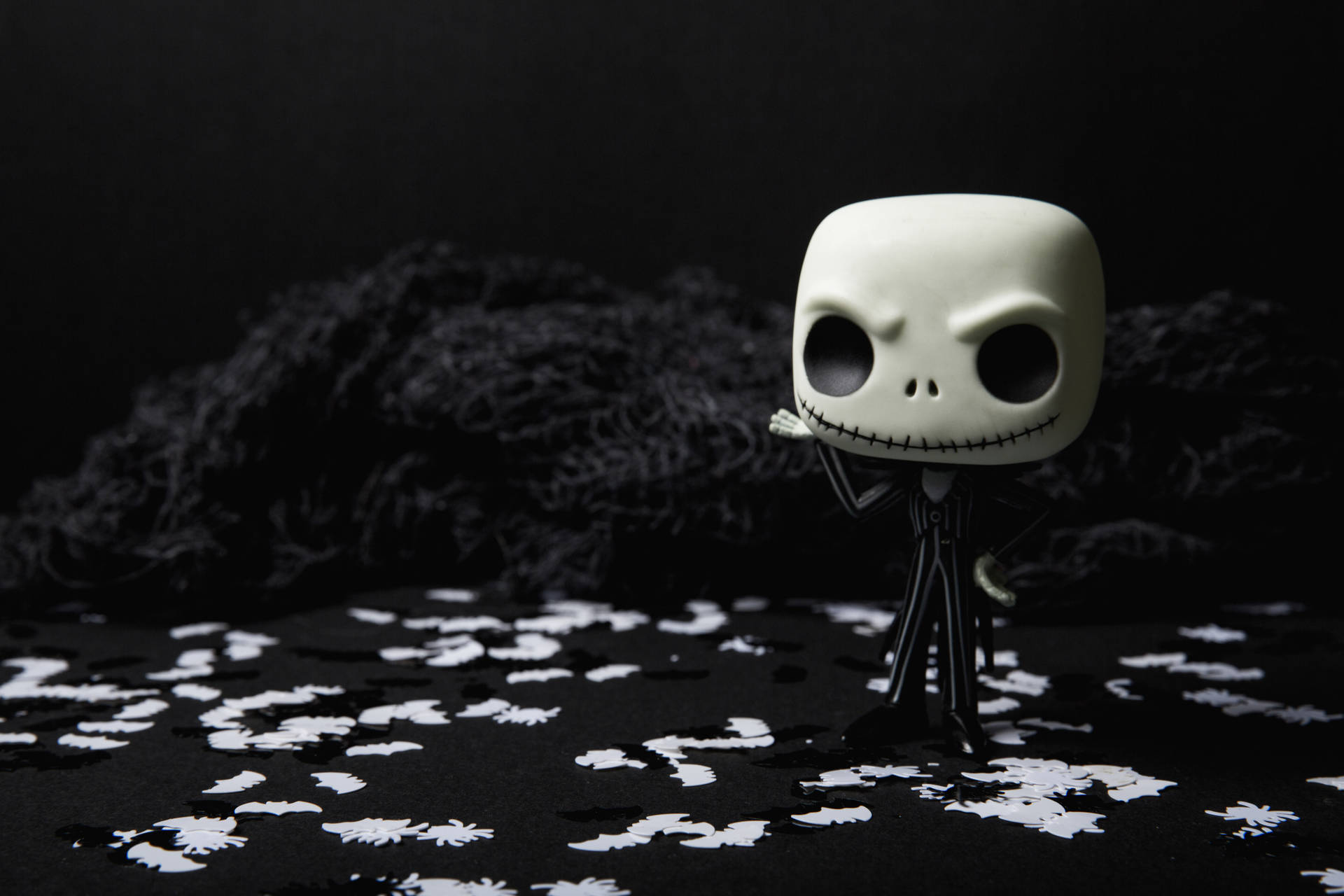 Experience Tim Burton's Nightmare Before Christmas with a Pop-ified Jack Skellington Wallpaper
