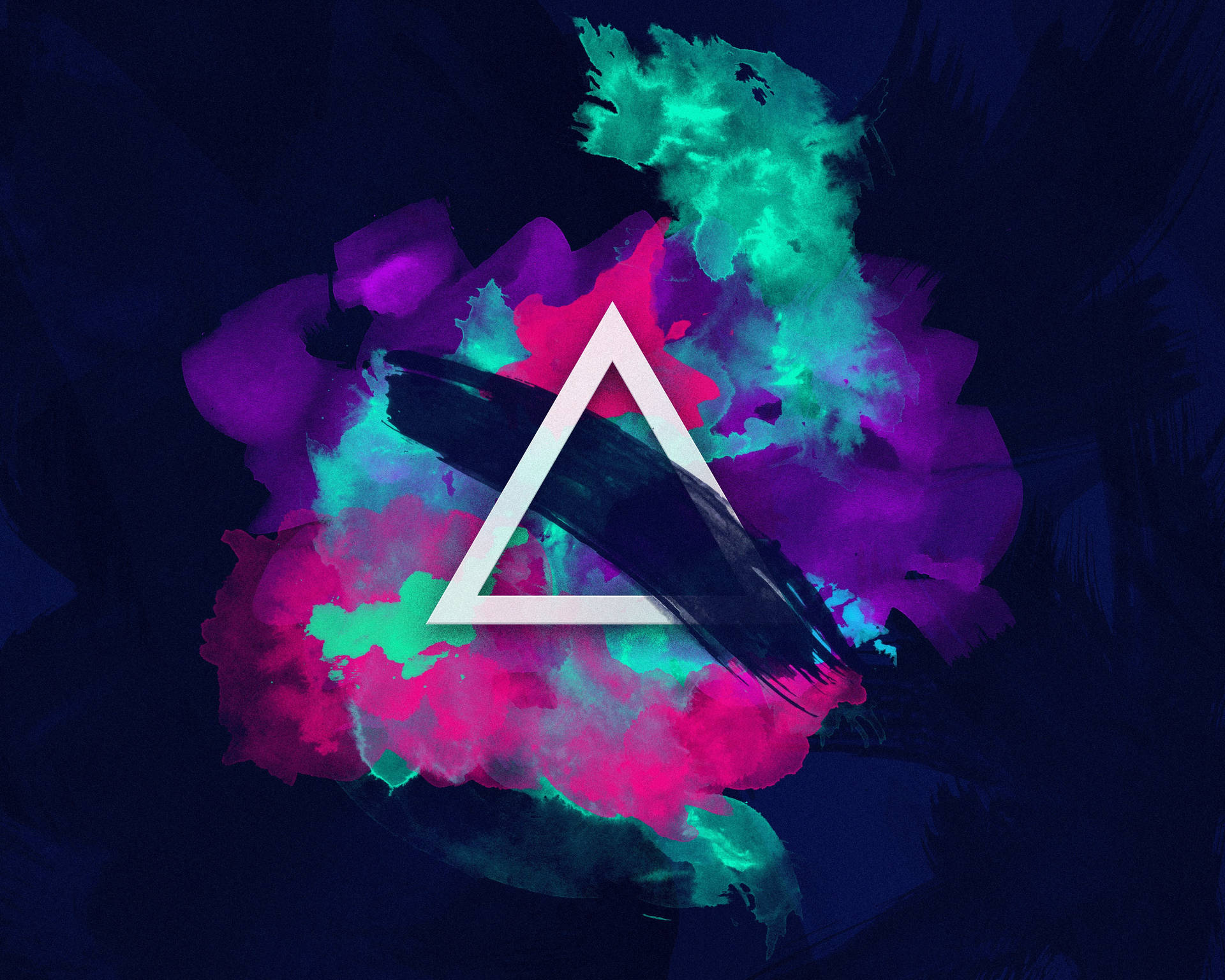 Funky Abstract Triangle Art Wallpaper