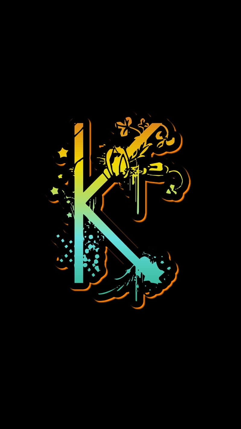 Funky And Decorative Letter K Initial Wallpaper