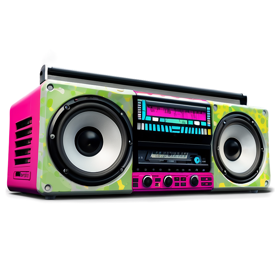 Funky Boombox Png Pdm37 PNG