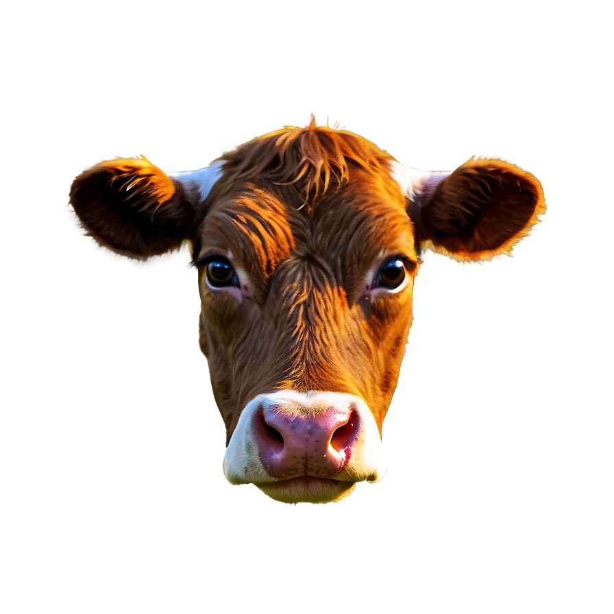 Funky Cow Head Png 06212024 PNG