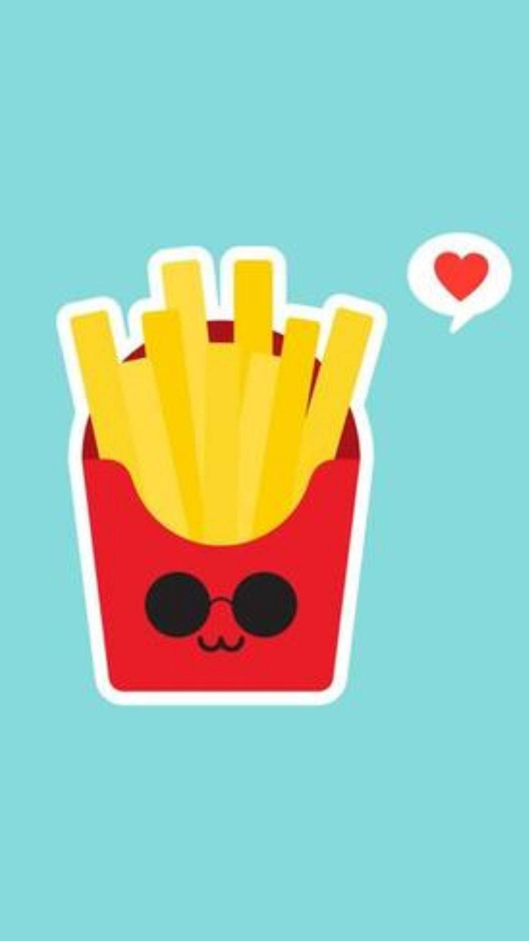 Funky French Fries Wallpaper