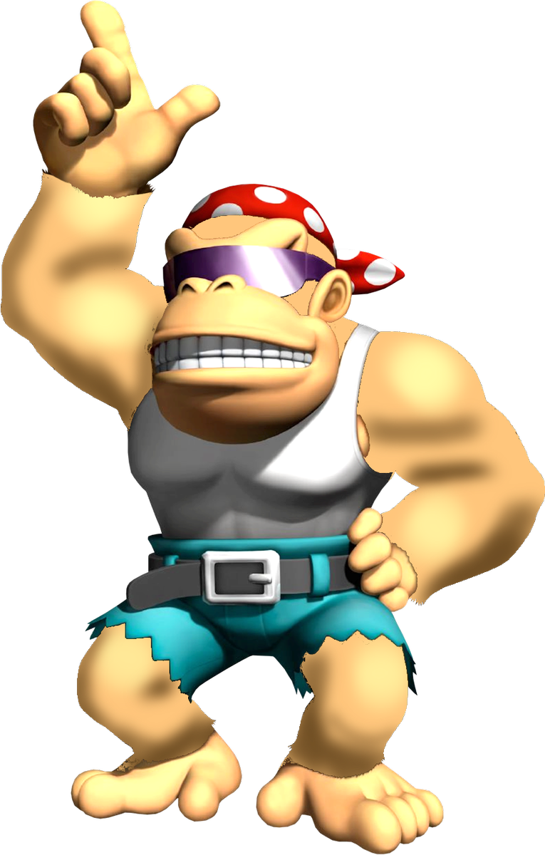 Funky Kong Pointing Up PNG