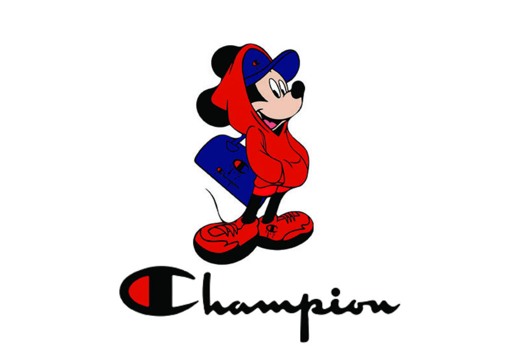 Funky Mickey Champion Logo Wallpaper
