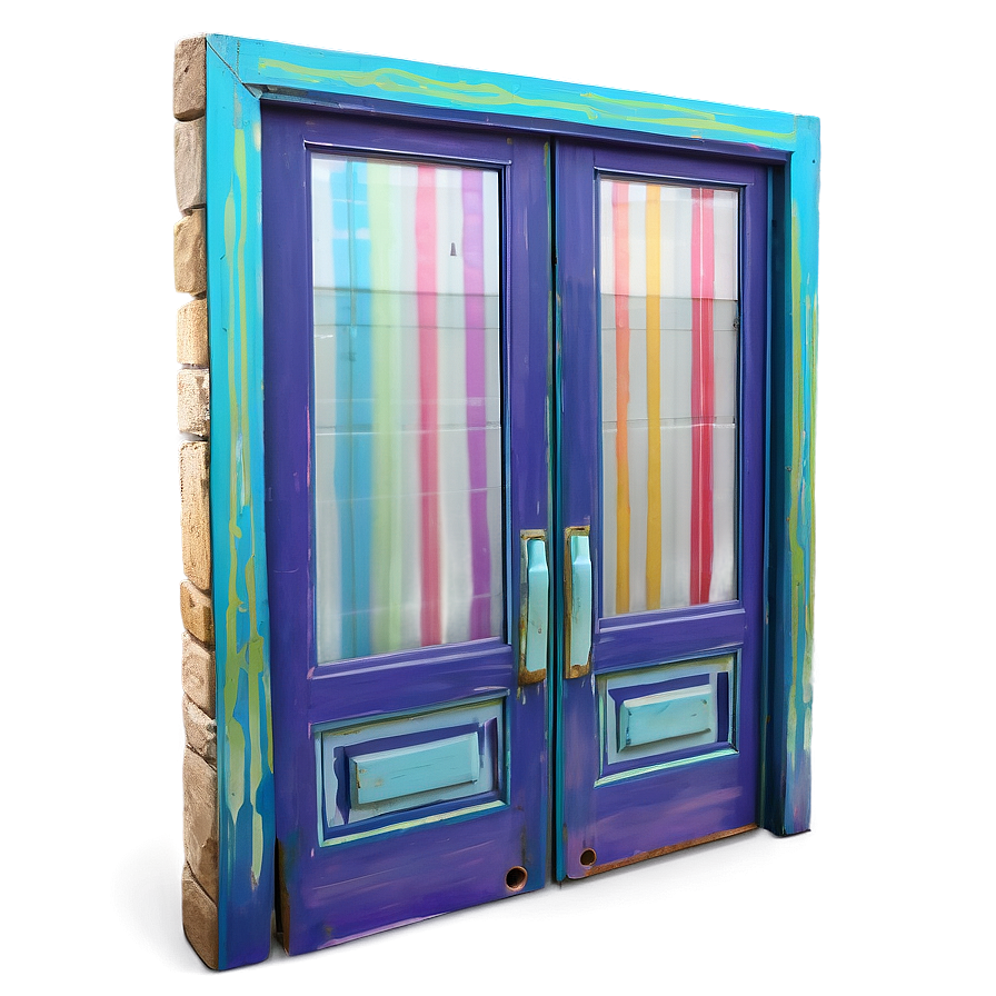 Funky Painted Door Png Kcp PNG