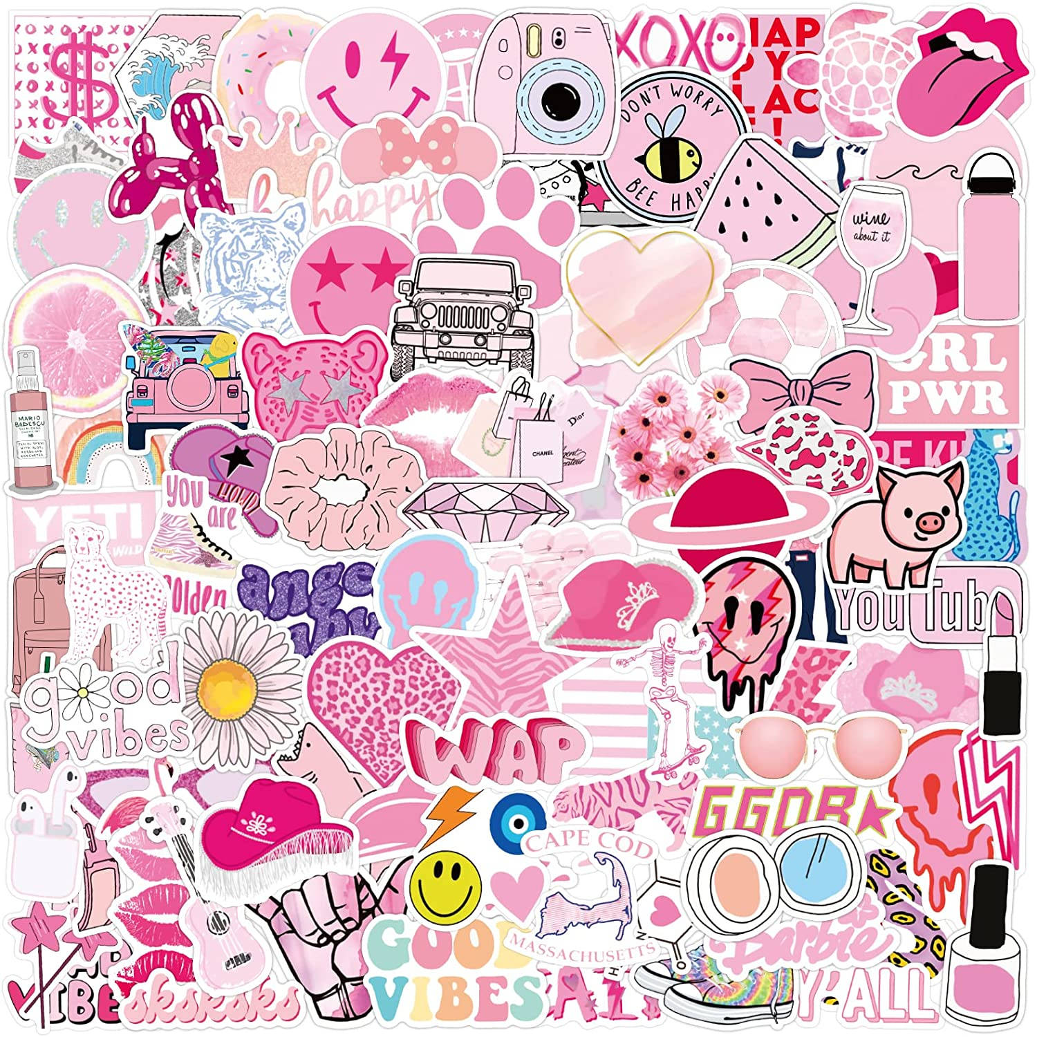 Funky Pink Preppy Wallpaper