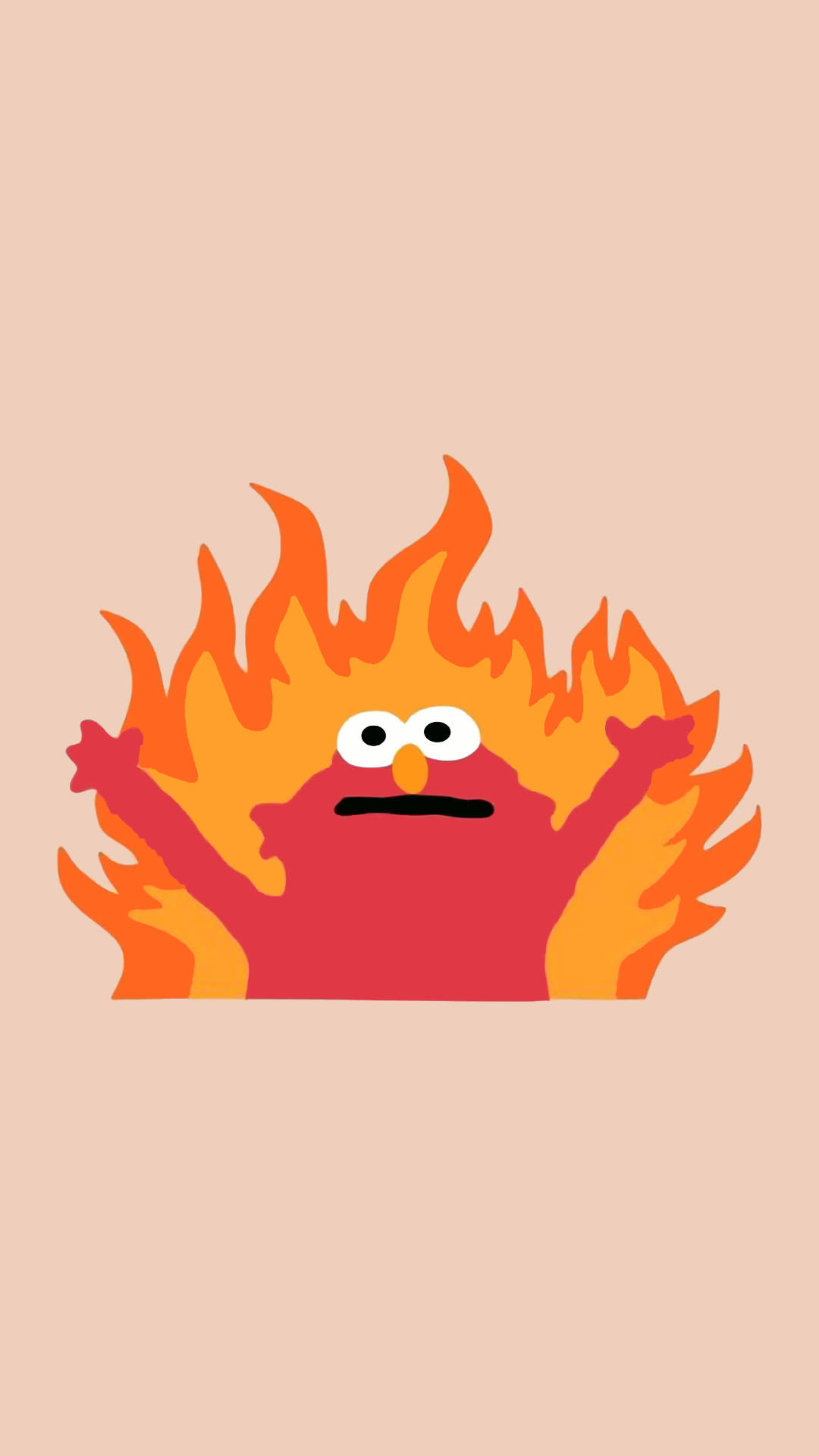 Lustigesästhetisches Elmo-burning Wallpaper