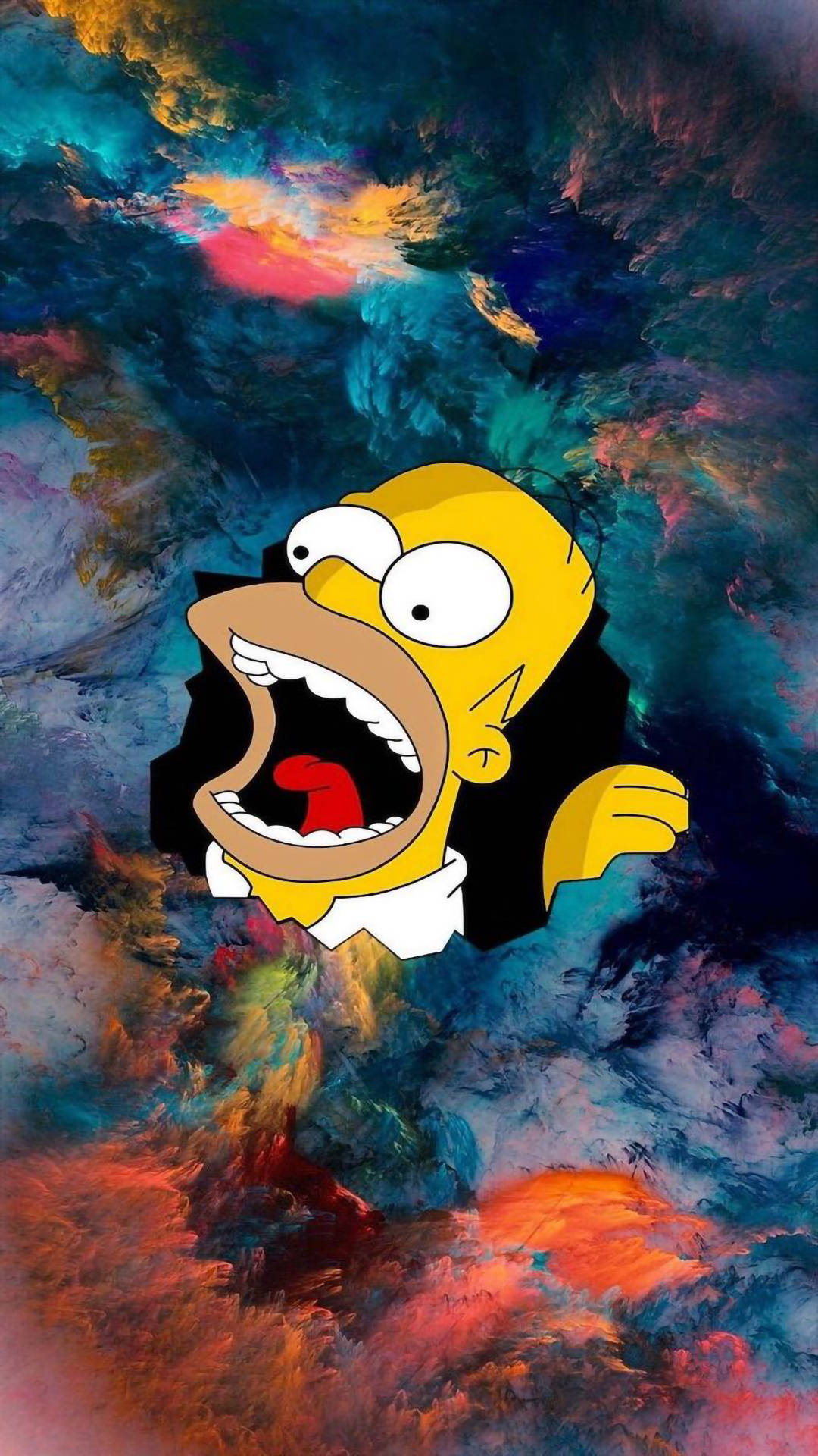 Funny Aesthetic Homer Black Hole Wallpaper