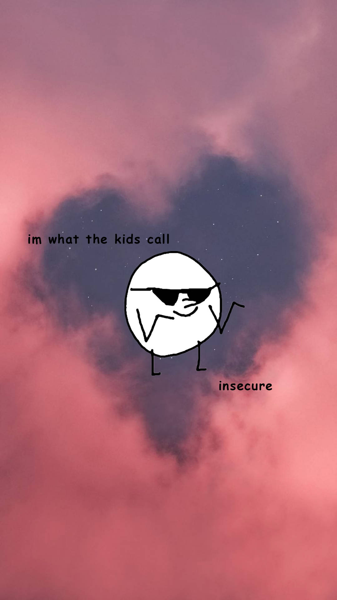 Funny Aesthetic Insecure Egg Wallpaper