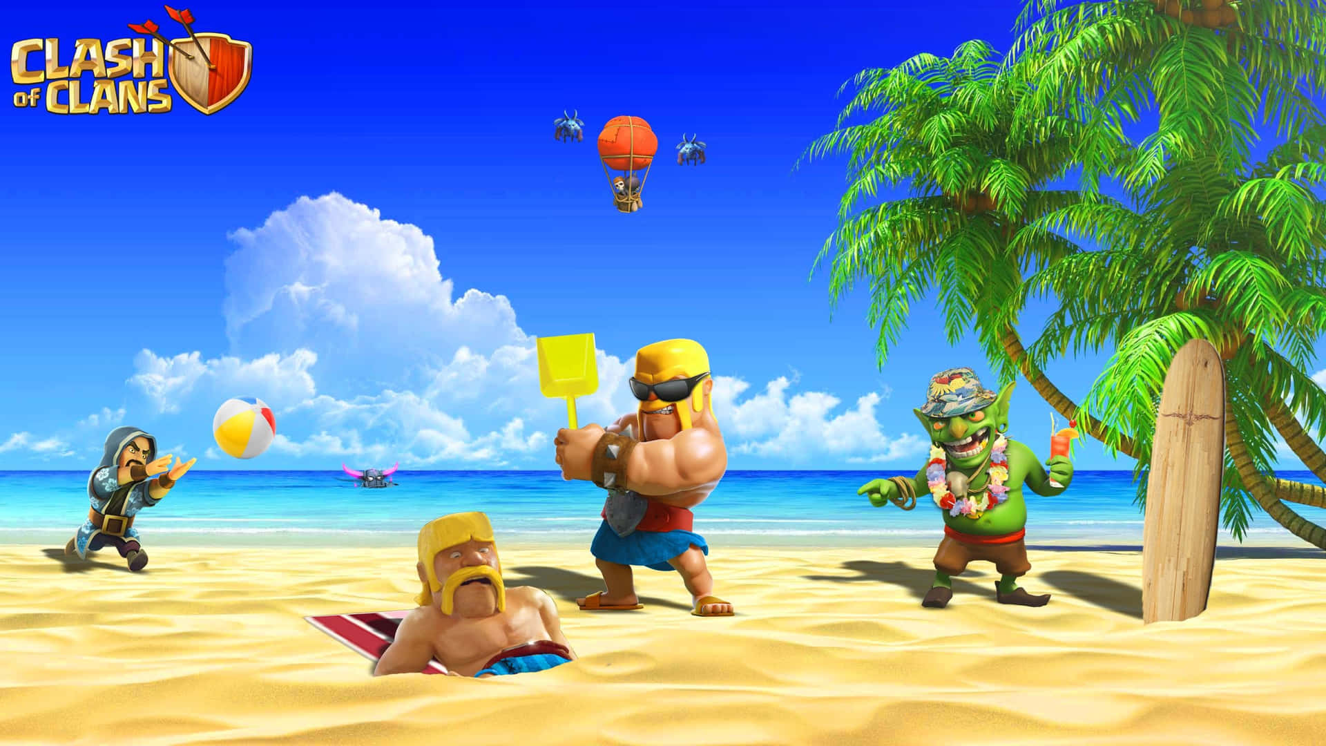 Clash Of Clans Funny Beach Picture
