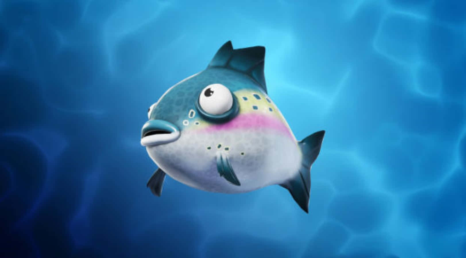 Funny Blue Flopper Fish Picture