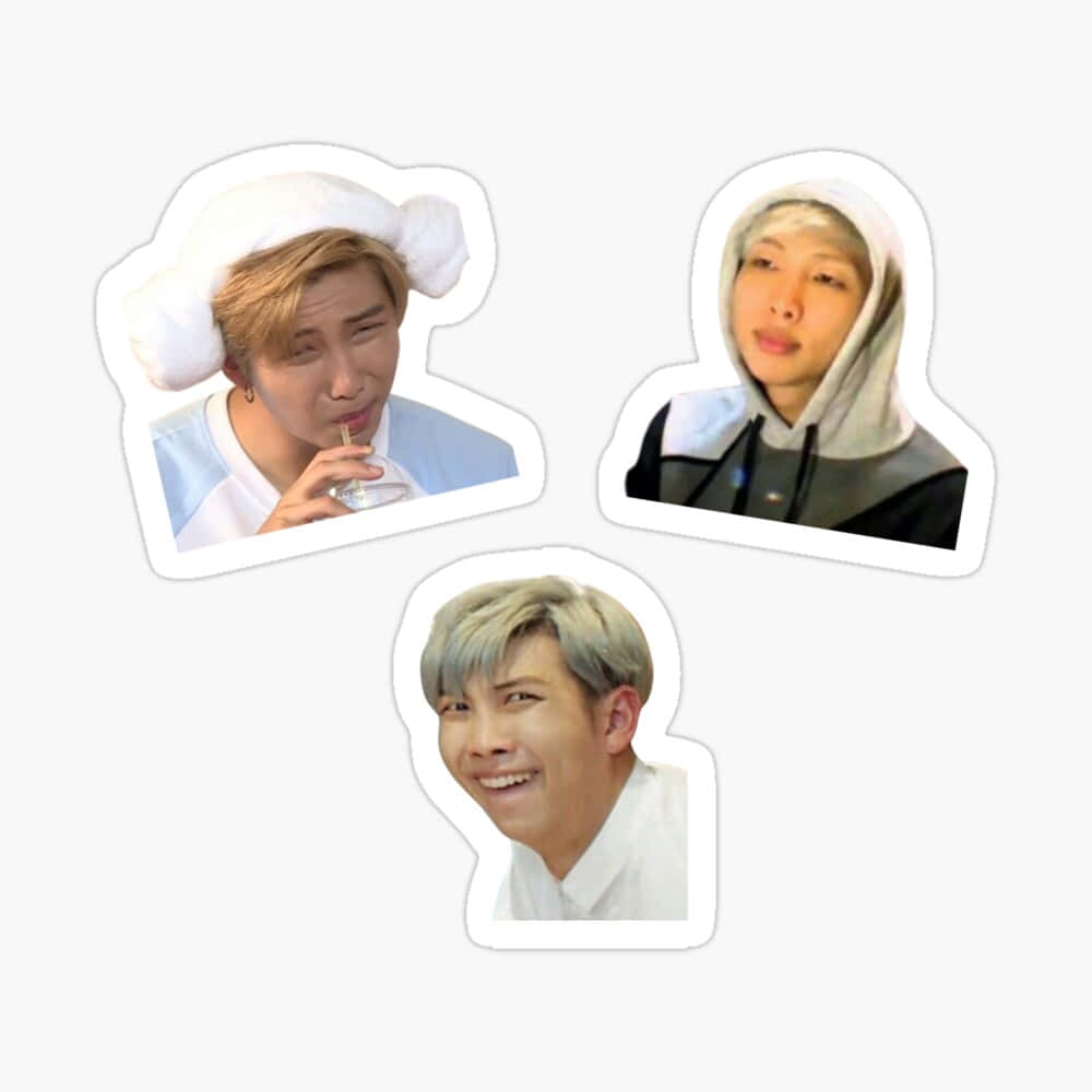Kim Namjoon Rapmon Funny Bts Sticker Picture
