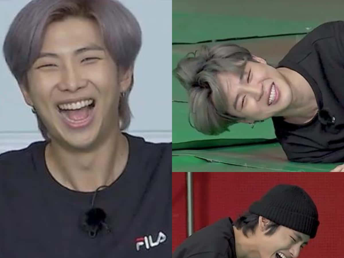 Funny Bts Laughing Collage Picture