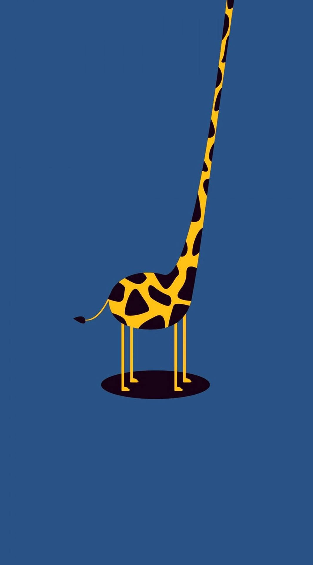 Giraffa Divertente Del Fumetto Sfondo
