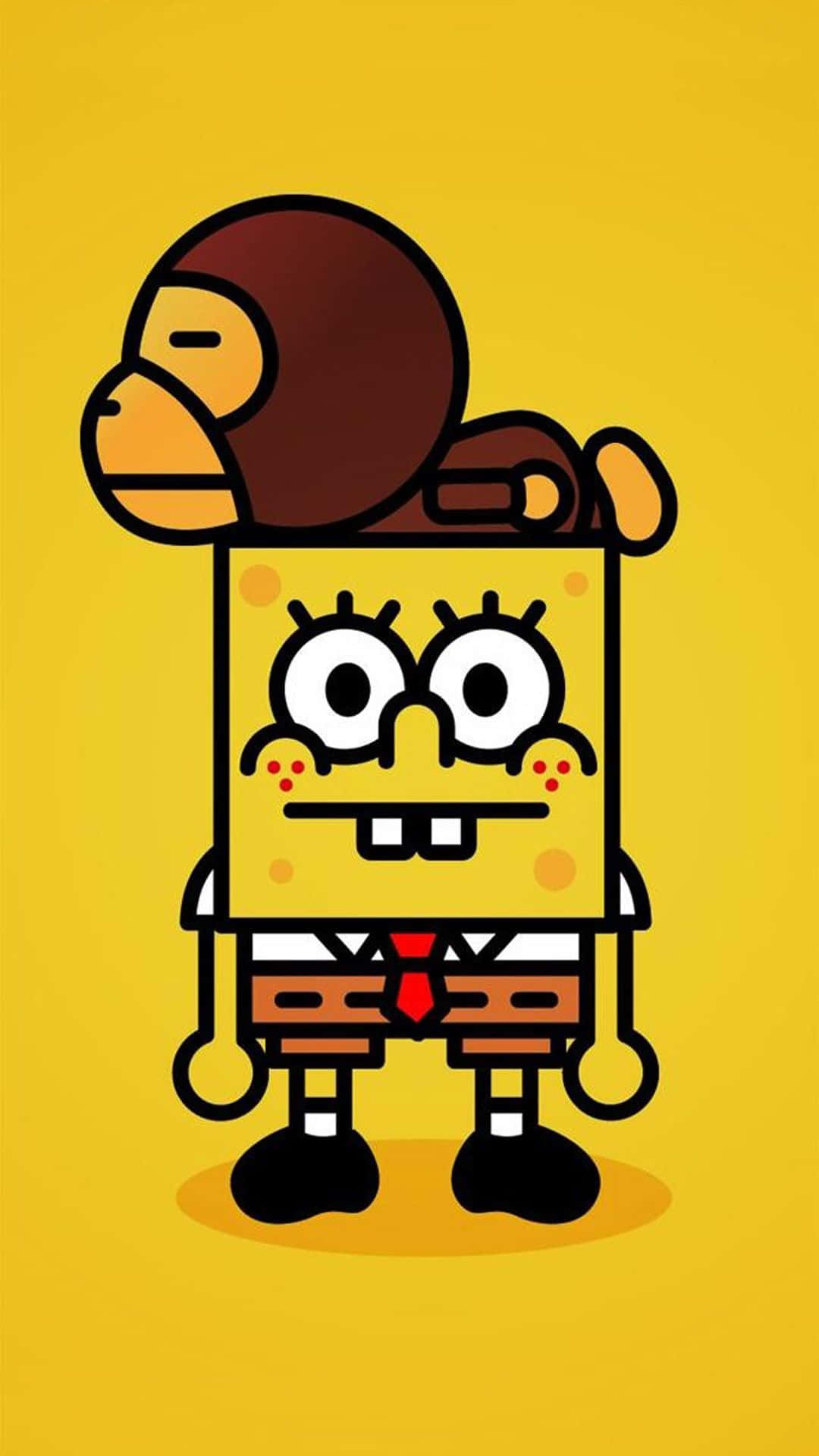 Check Out This Quirky Cartoon Iphone! Wallpaper