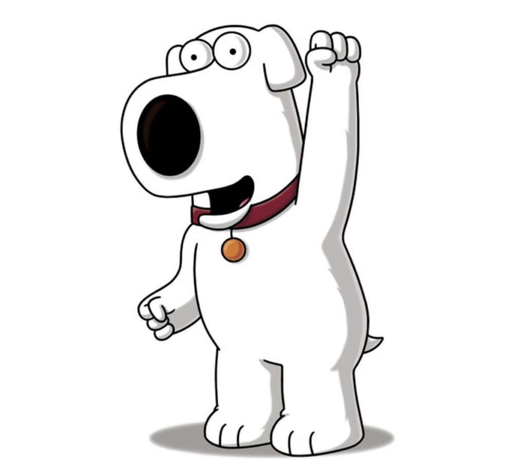 Waving Brian Griffin Funny Cartoon Pictures
