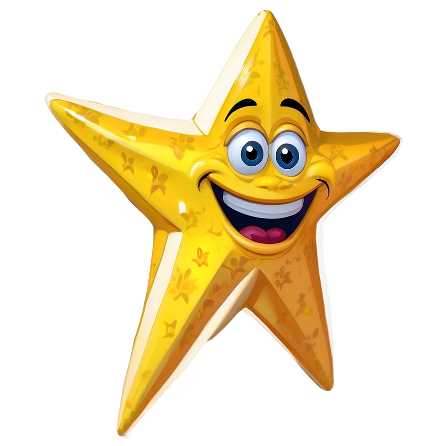 Funny Cartoon Star Png 06132024 PNG