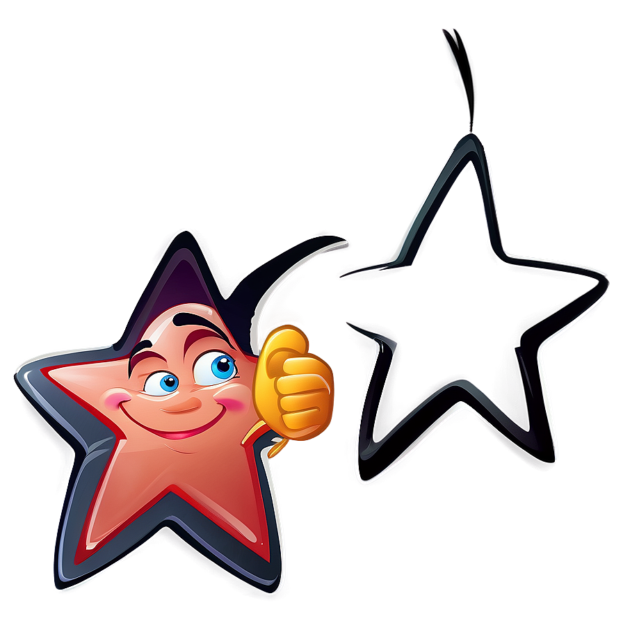 Funny Cartoon Star Png 26 PNG