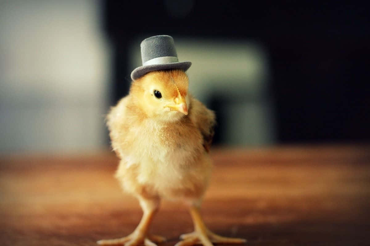 Funny Chicken Gentleman Top Hat Picture