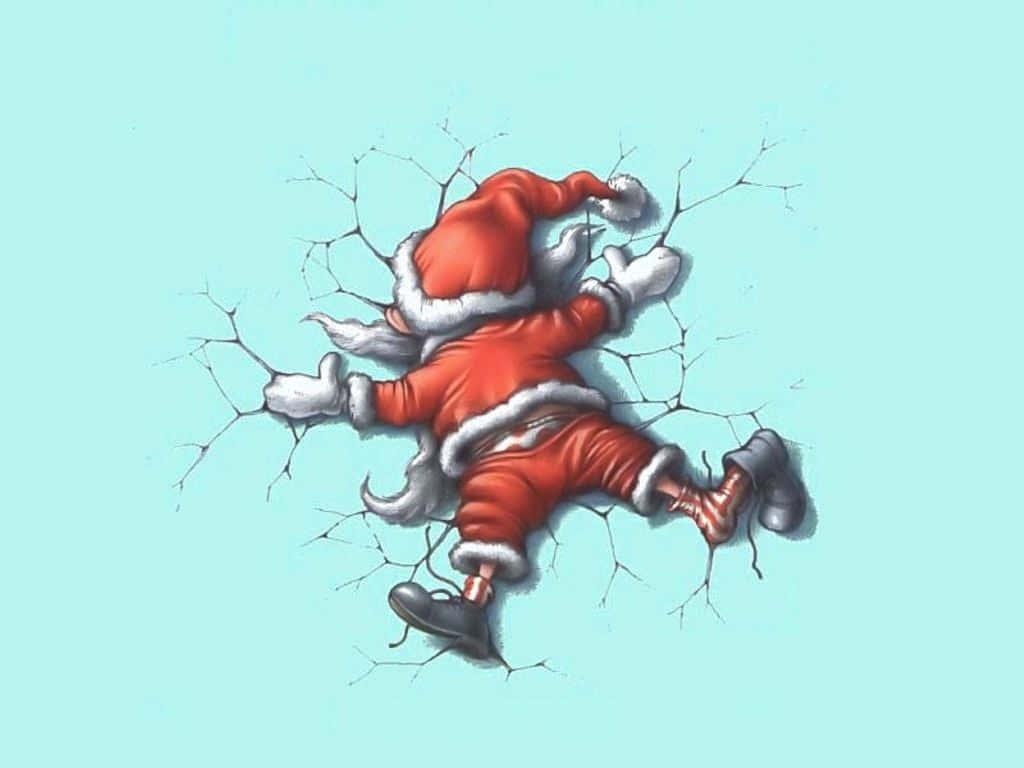 Hilarious Santa Claus and Reindeer Christmas Moment