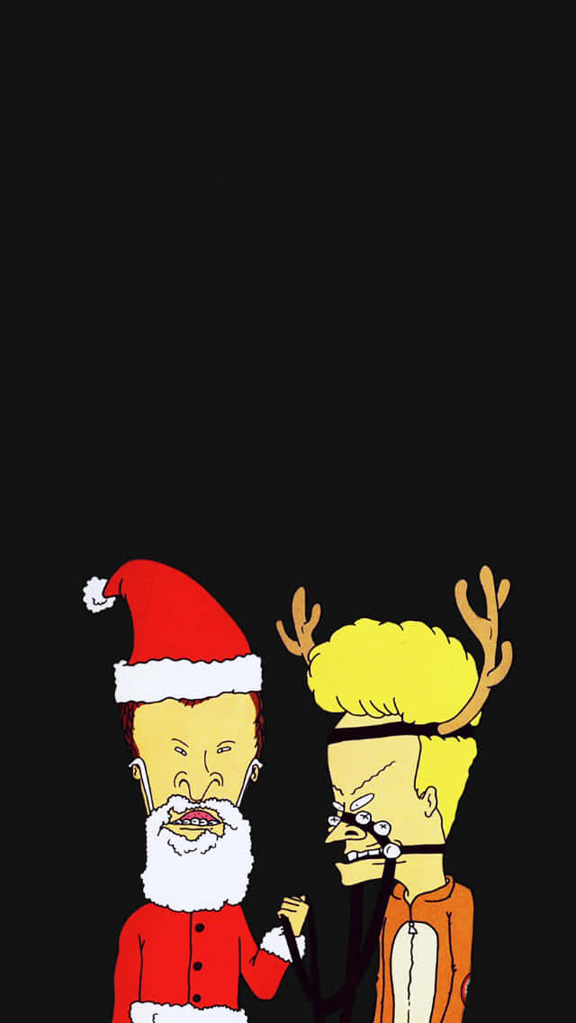 Spread holiday cheer with a funny Christmas iPhone Wallpaper