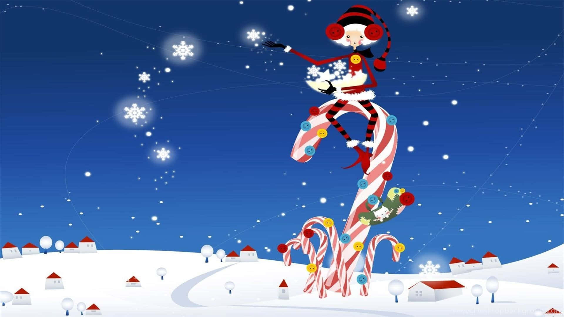 Download Funny Christmas Zoom Background 1920 x 1080 
