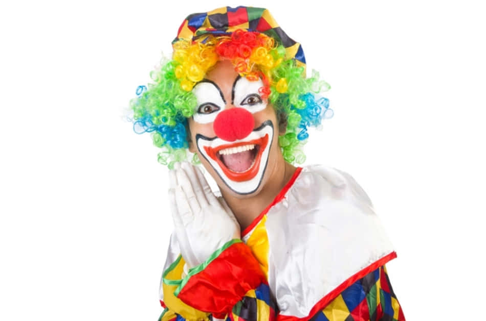 Funny Clown Isolated White Pictures