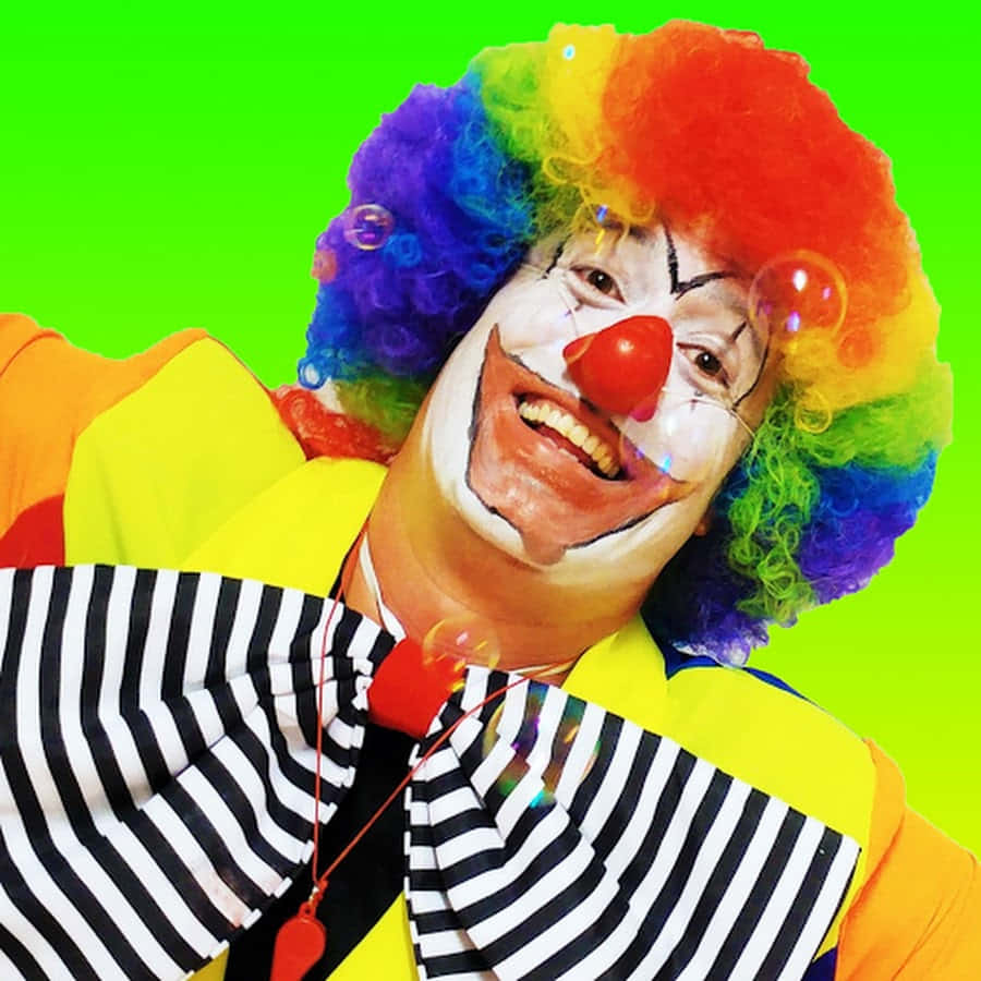 Brighten up your day with this cheerful clown!