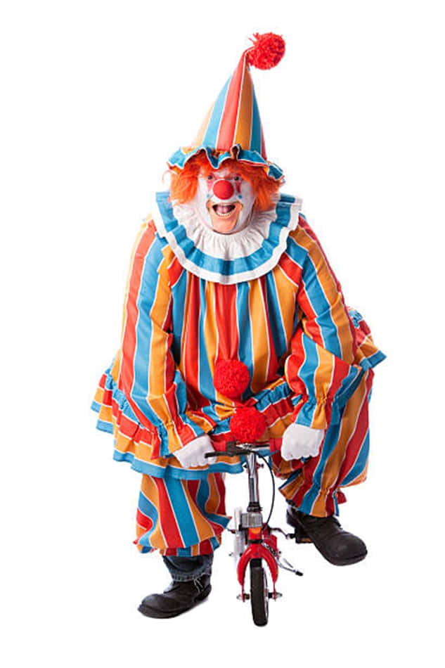 Funny Clown Riding Bike Pictures