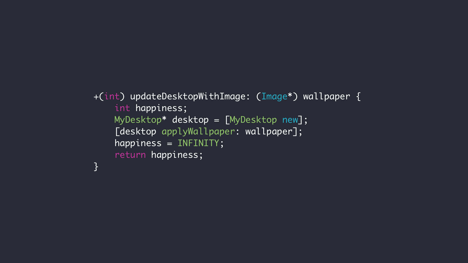 Funny Coding Happiness Wallpaper