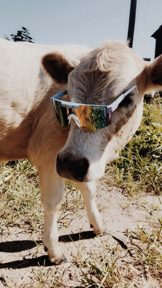 Funny Cow With Sunglasses Pictures