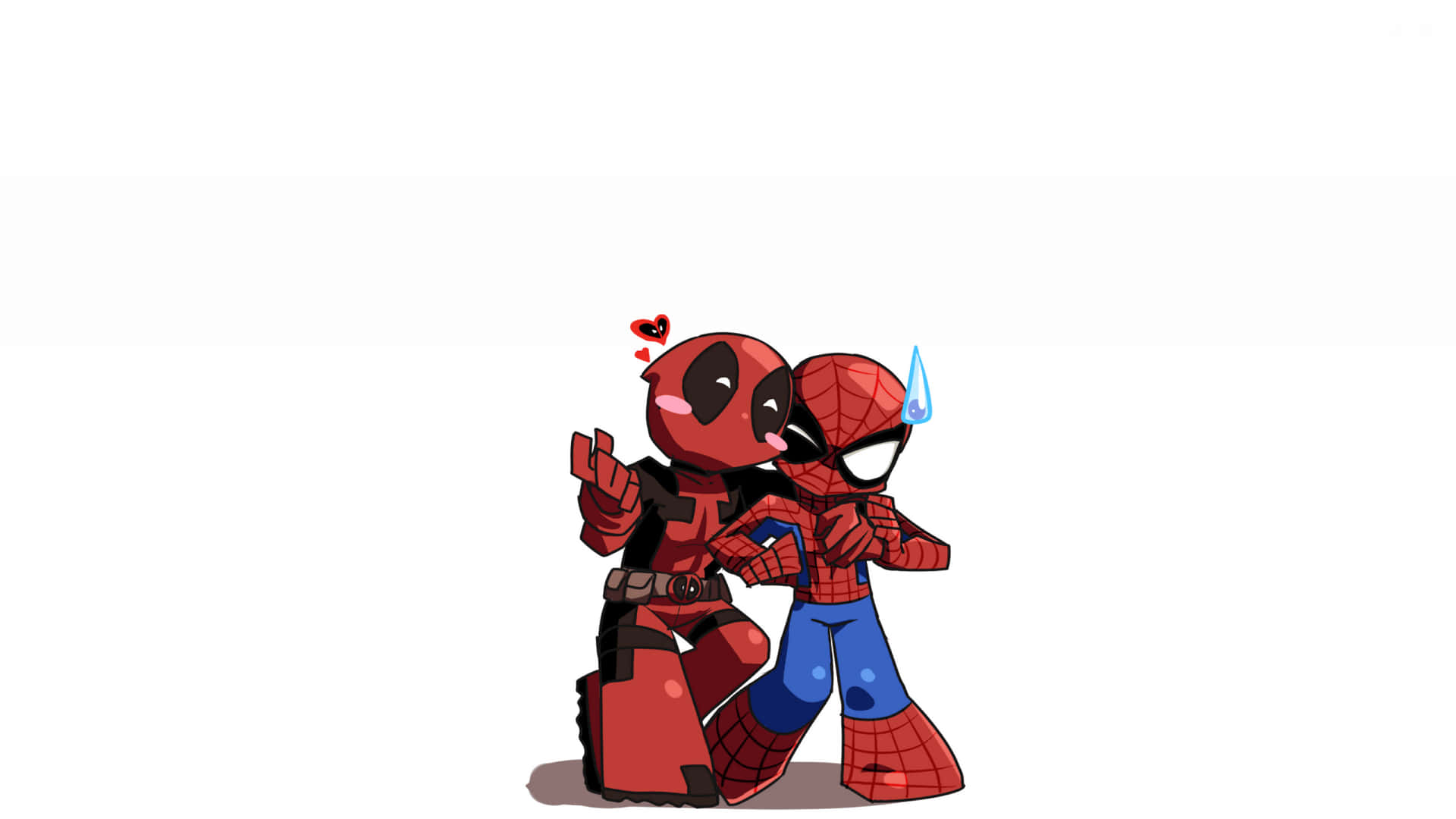 deadpool and spiderman cute