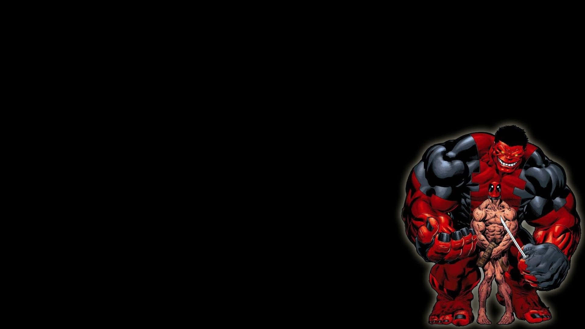 A Comic Book Character Is Standing In Front Of A Dark Background Wallpaper