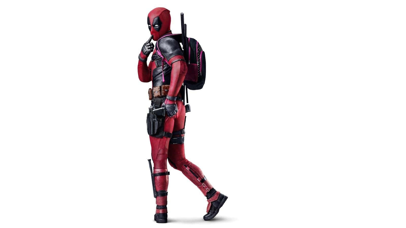 Get ready to break the fourth wall with this hysterical Deadpool moment! Wallpaper