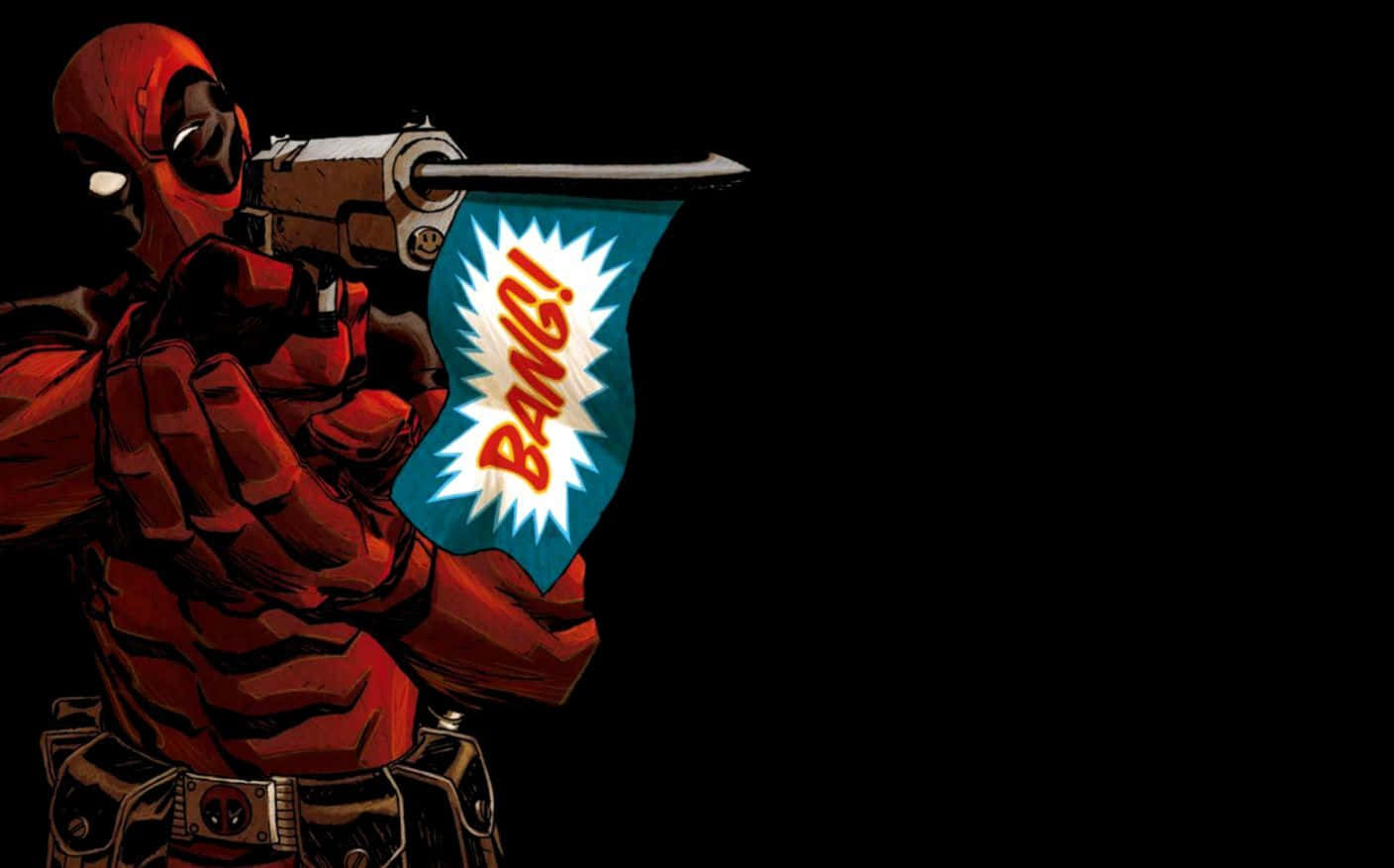 Deadpoolförbereder Sig Inför Den Stora Föreställningen. Wallpaper