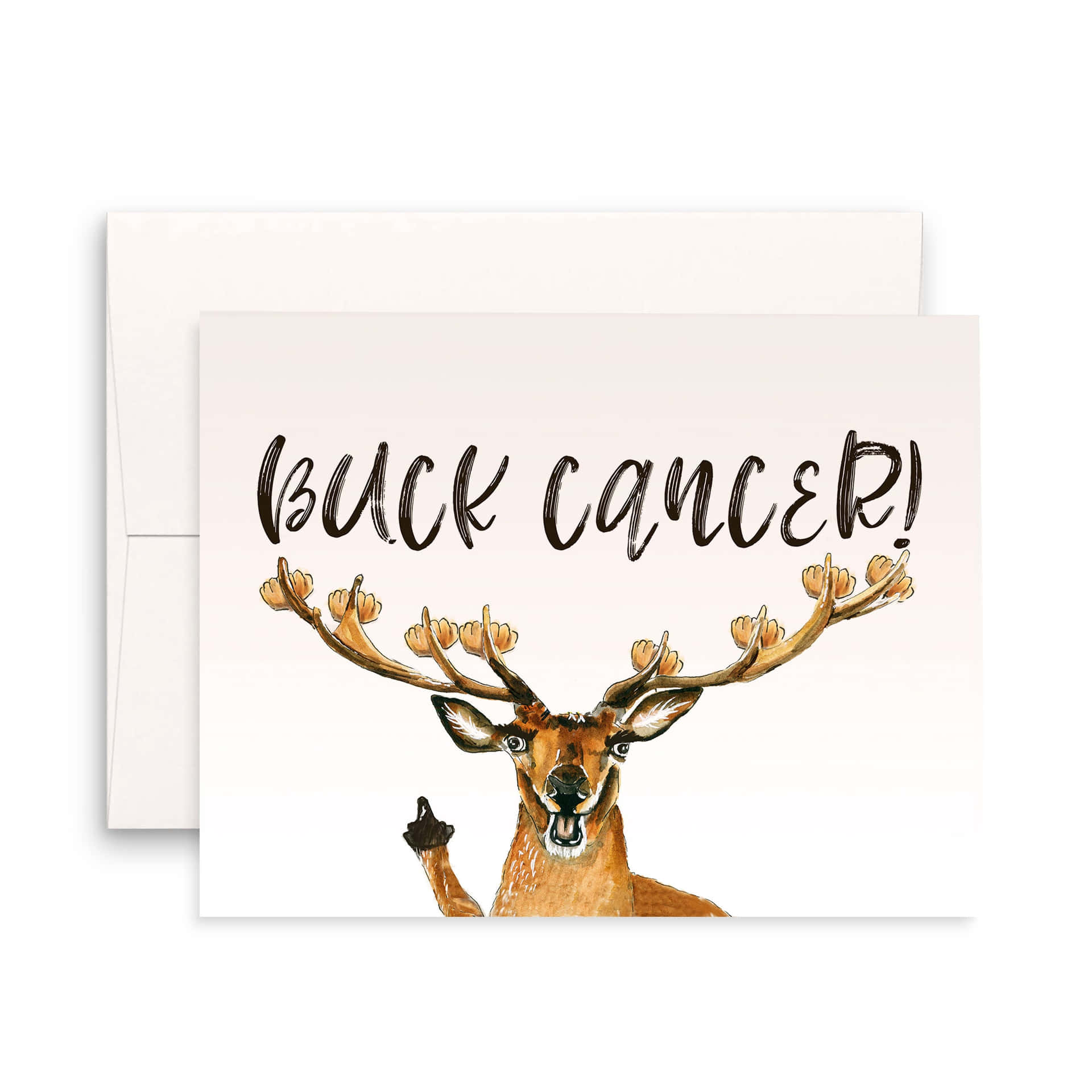 Buck Cancer Funny Deer Picture
