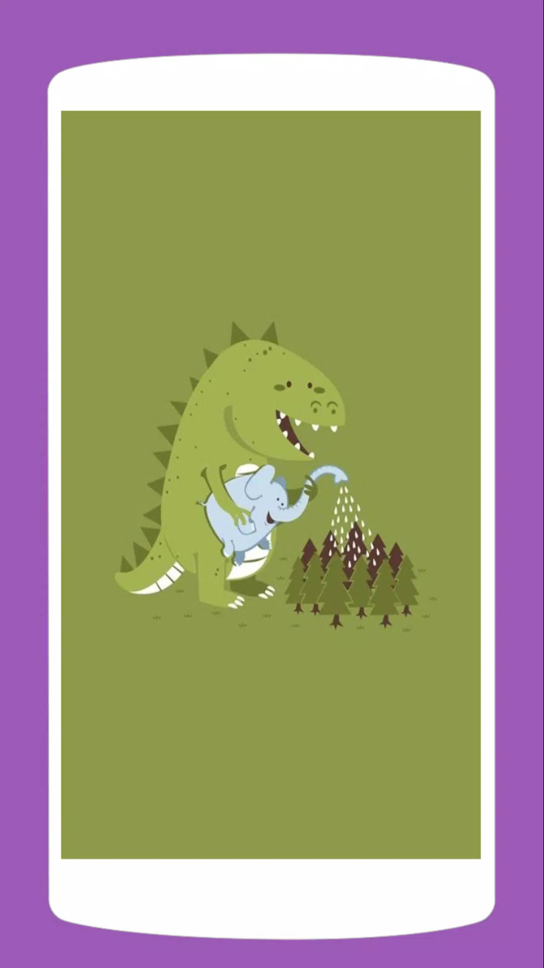 Denne komiske dinosaur vil få dig til at bryde sammen. Wallpaper