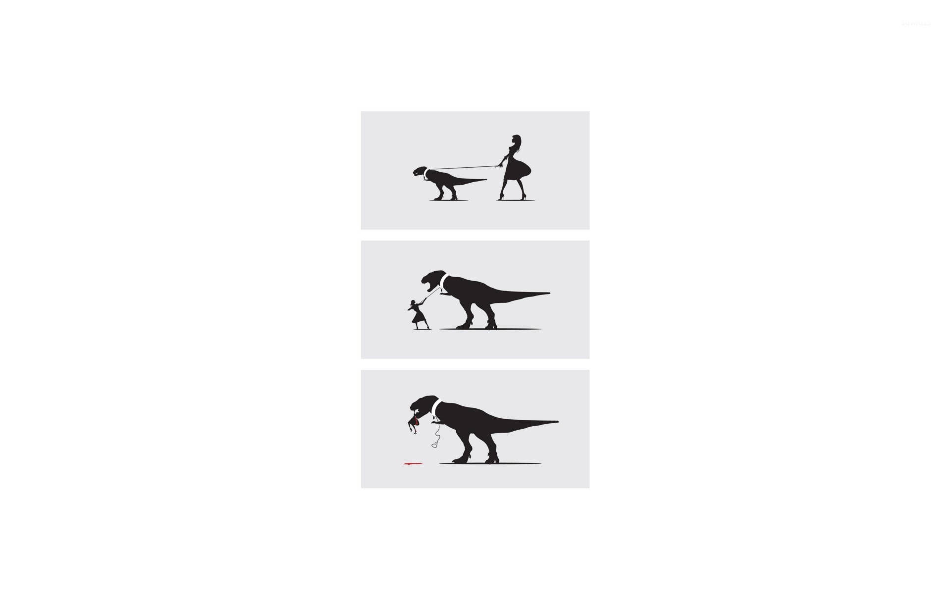 En sjov dinosaur vittighed Wallpaper