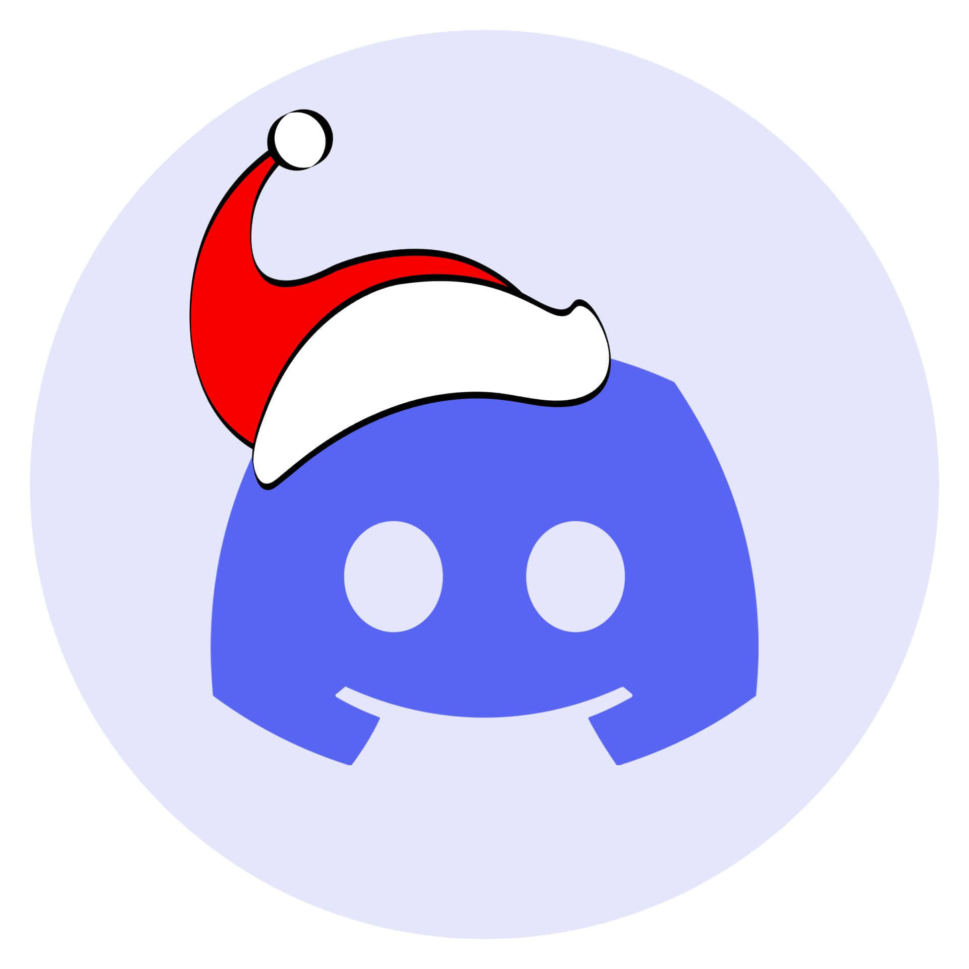 Funny Icon With Santa Hat Discord Profile Picture