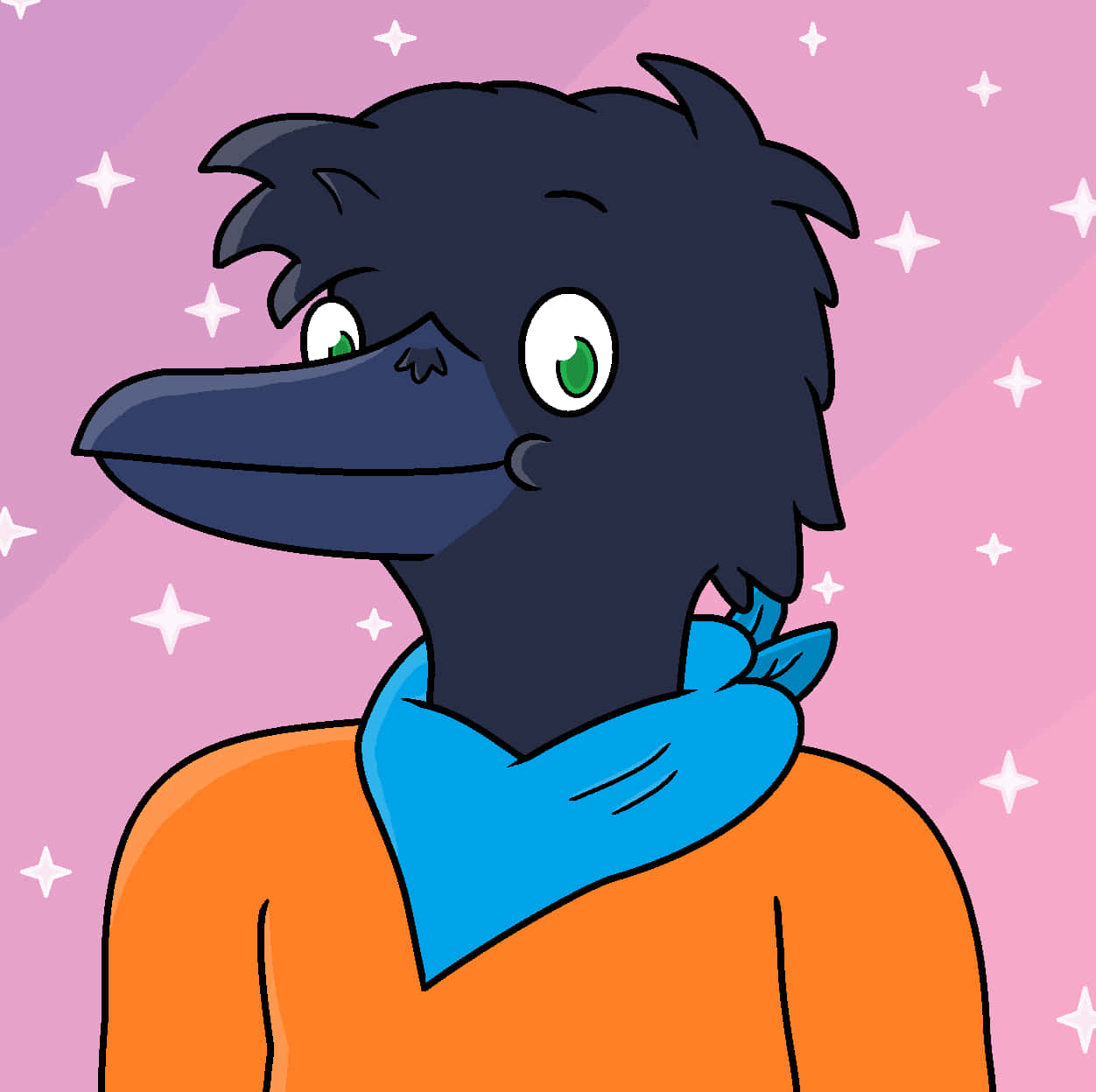 Funny Crow Man Discord Profile Picture