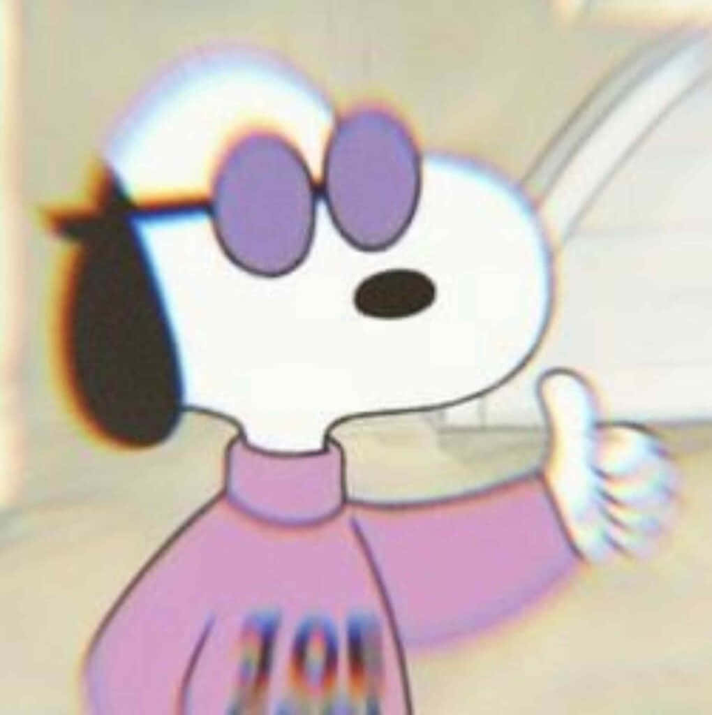 Sjov Snoopy Discord Profilbillede Baggrundsbillede