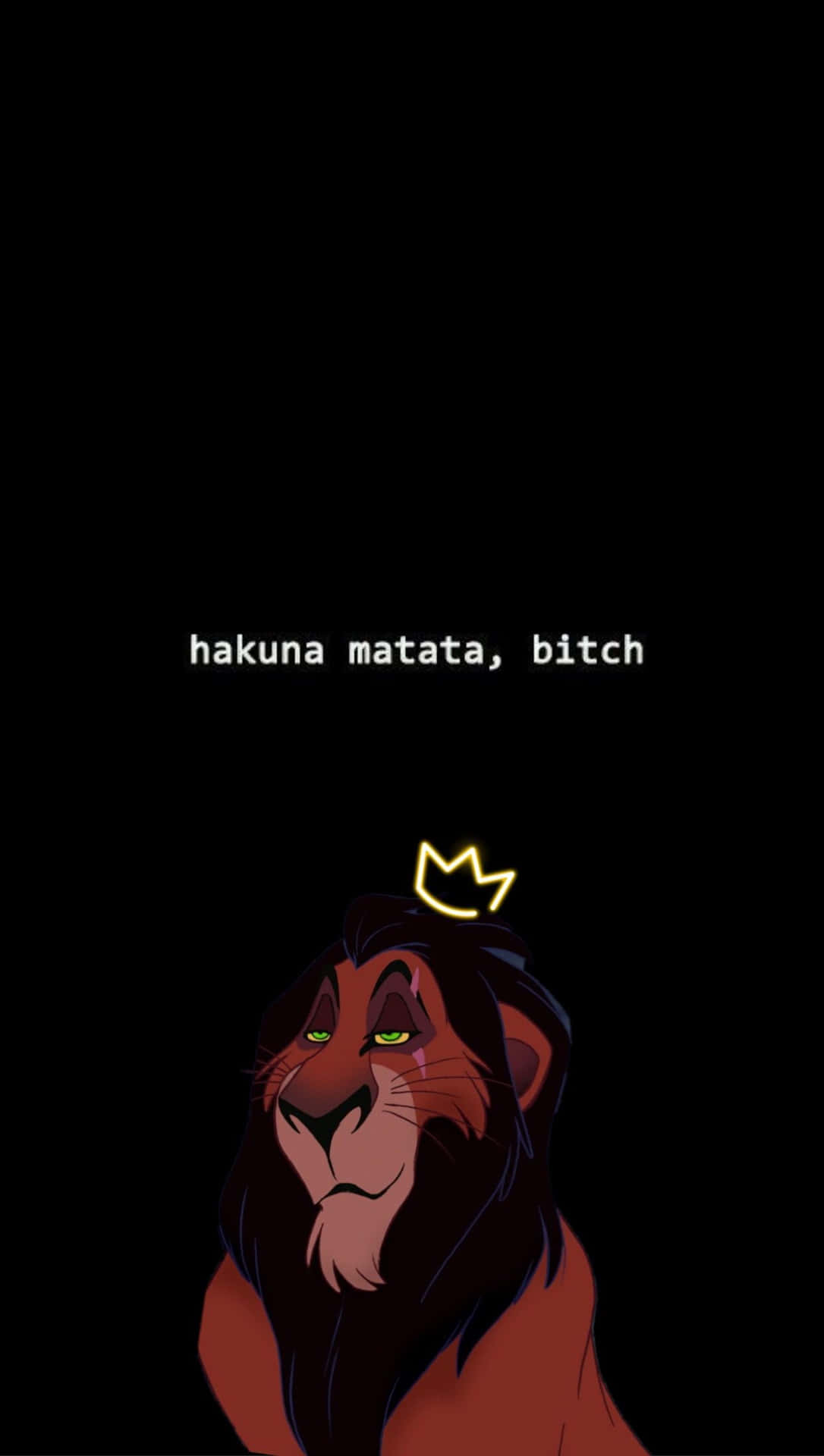 Hakuna Matata Bitch Funny Disney Scar Picture