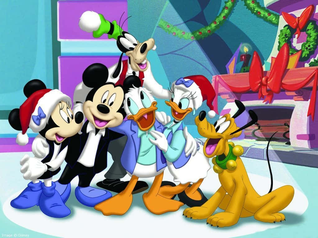 Mickey Mouse Klub Hus Sjov Disney Billede Mural Wallpaper