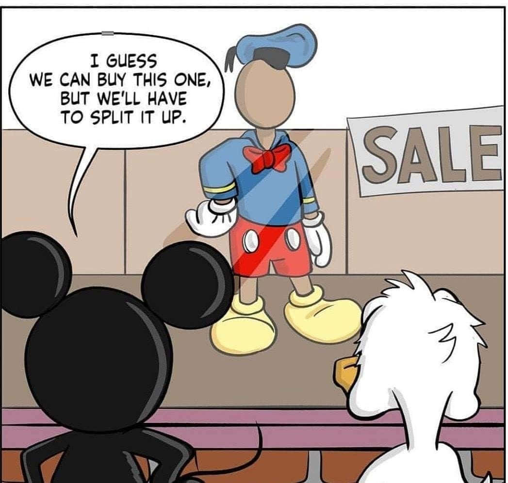 Lustigesdisney-bild Von Mickey Mouse Und Donald Duck